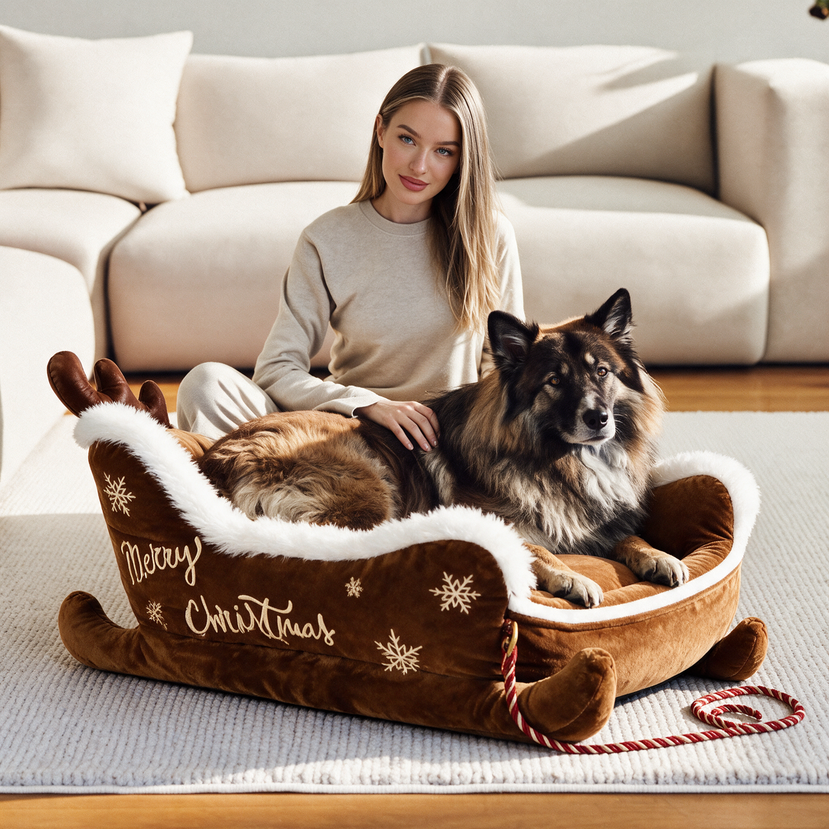 Christmas Dog Bed