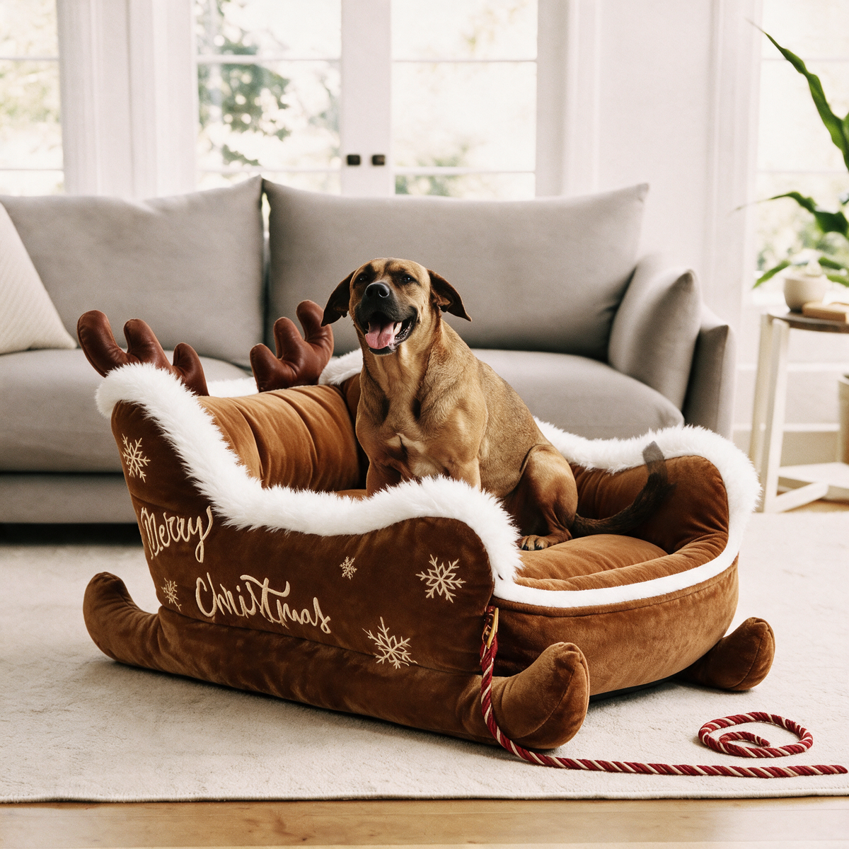 Christmas Dog Bed