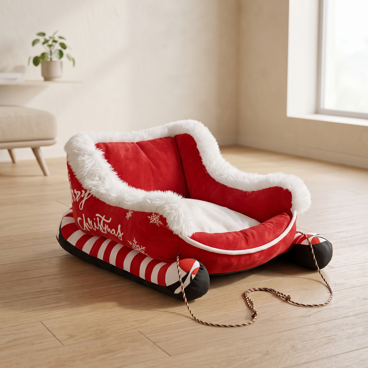 Christmas Dog Bed